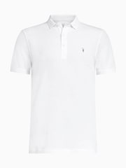 Белый - Рубашка поло с короткими рукавами Allsaints Reform - Image 6 of 6