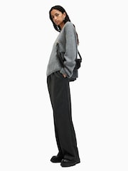 AllSaints Grey Rebel Crew Neck Jumpers - Image 3 of 8