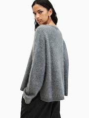 AllSaints Grey Rebel Crew Neck Jumpers - Image 6 of 8