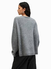AllSaints Grey Rebel Crew Neck Jumpers - Image 7 of 8