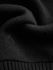 Black/Stone Soft Touch Heavyweight Cosy Striped Jumper - Image 8 of 8