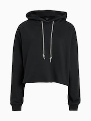 AllSaints Black Pippa Sparkle 100% Cotton Hoodie - Image 6 of 6