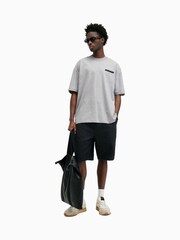 AllSaints Grey Redact Shortsleeve Crew Neck T-Shirt - Image 3 of 7