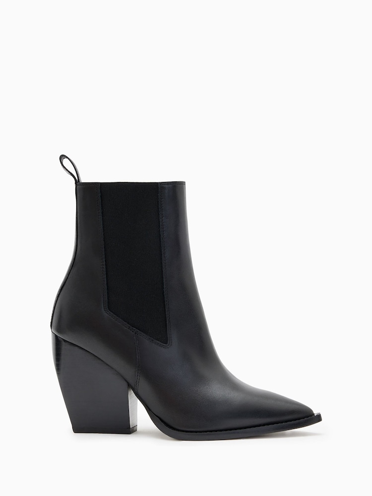 AllSaints Black Ria Boots - Image 1 of 5