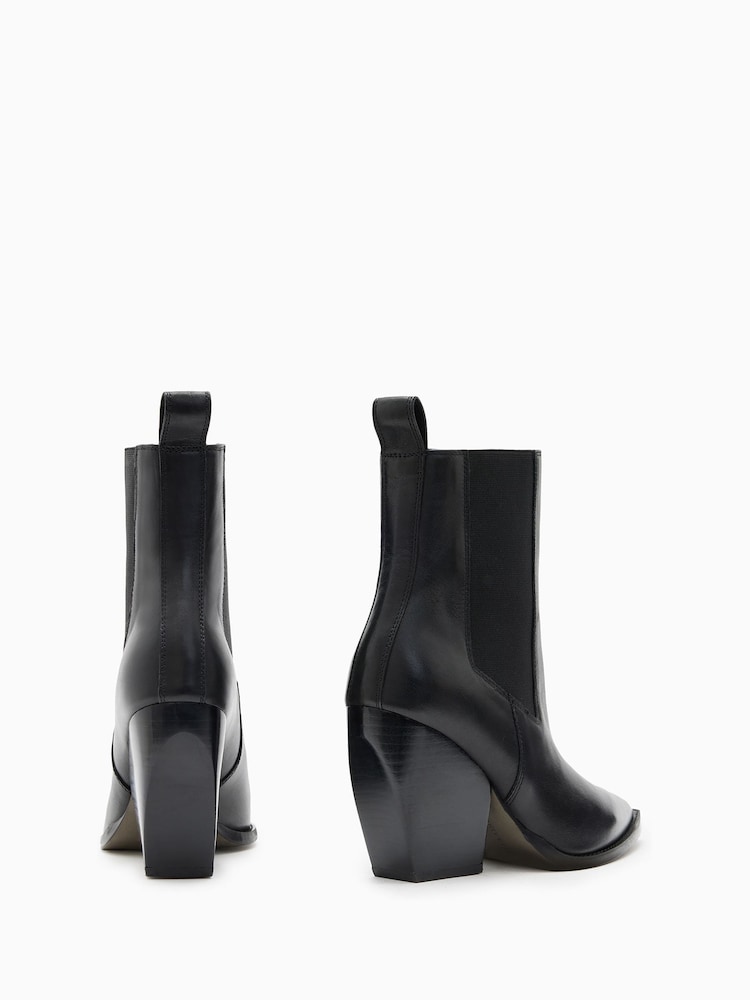 AllSaints Black Ria Boots - Image 5 of 5