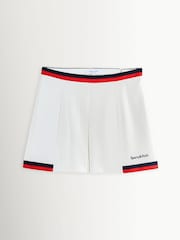 Sporty & Rich White Serif Logo Mila Skirt - Image 6 of 6