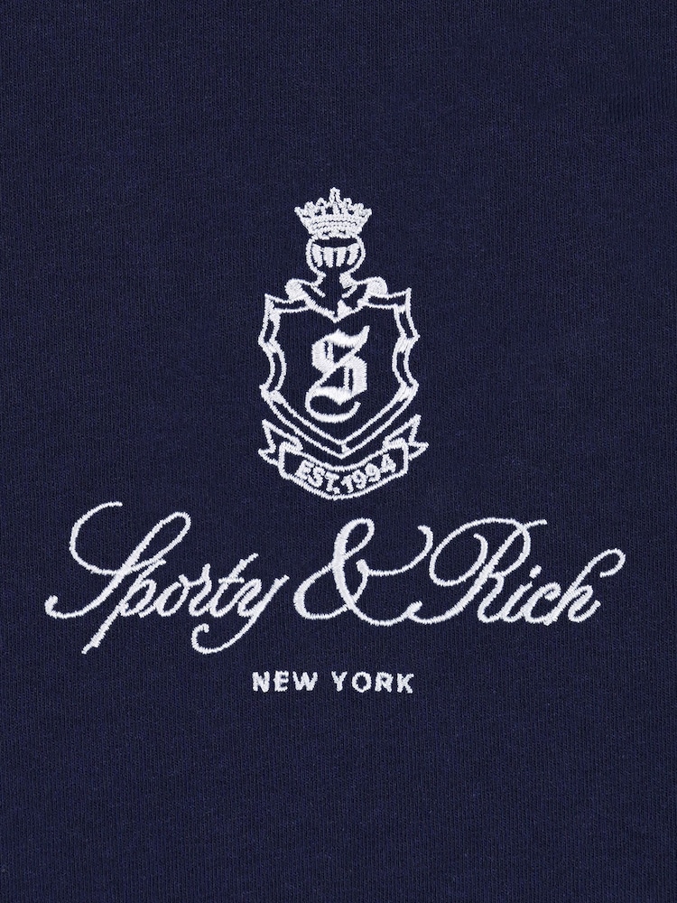 Sporty & Rich Blue Vendome Embroidered Joggers - Image 10 of 10