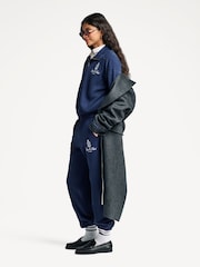 Sporty & Rich Blue Vendome Embroidered Joggers - Image 4 of 10