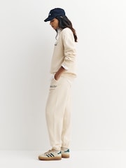 Sporty & Rich Cream Wellness Club MC Embroidered Joggers - Image 2 of 5