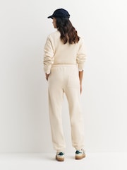 Sporty & Rich Cream Wellness Club MC Embroidered Joggers - Image 4 of 5