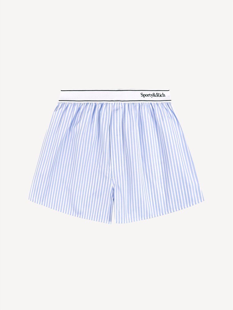Sporty & Rich Blue Serif Logo Boxer Shorts - Image 1 of 4
