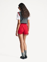 Sporty & Rich Red Varsity Crest Disco Shorts - Image 4 of 9