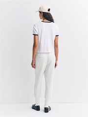Sporty & Rich White SRHWC Ringer T-Shirt - Image 4 of 4