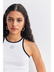 Sporty & Rich White SRHWC Ribbed Tank - Image 4 of 4