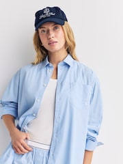 Sporty & Rich Blue SRC Oversized Shirt - Image 5 of 8