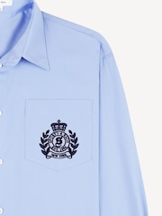 Sporty & Rich Blue H&W Crest Oversized Shirt - Image 2 of 3