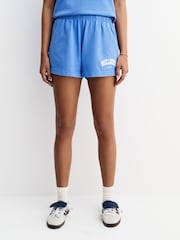 Sporty & Rich Blue Wellness Ivy Disco Shorts - Image 4 of 6