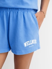 Sporty & Rich Blue Wellness Ivy Disco Shorts - Image 5 of 6