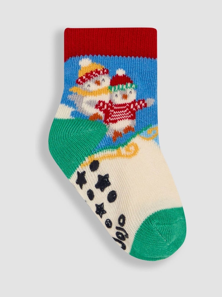 JoJo Maman Bébé Multi Christmas Socks 3 Pack - Image 5 of 5