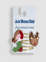 Več - JoJo Maman Bébé Christmas Clips 3 Pack - Slika 1 iz 3