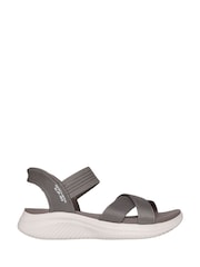 Skechers Grey Ultra Flex 3.0 Never Better Sandals - Image 1 of 3
