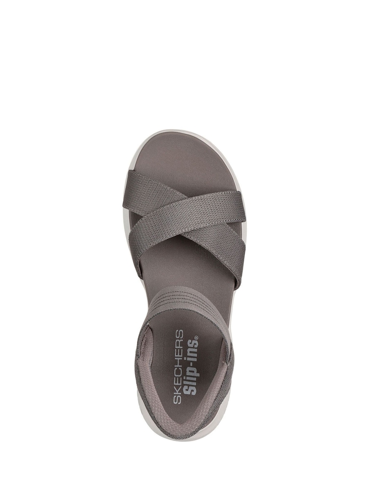 Skechers Grey Ultra Flex 3.0 Never Better Sandals - Image 3 of 3