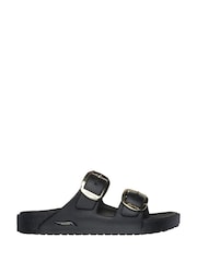 Skechers Black Arch Fit Cali Breeze 2.0 Gold Star Sandals - Image 1 of 3
