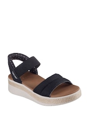 Skechers Black Gold Bobs Sun Ray Slip In Sandals - Image 2 of 3