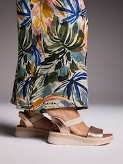 Skechers Gold Gold Bobs Sun Ray Slip In Sandals - Image 3 of 7