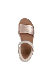 Skechers Gold Gold Bobs Sun Ray Slip In Sandals - Image 6 of 7