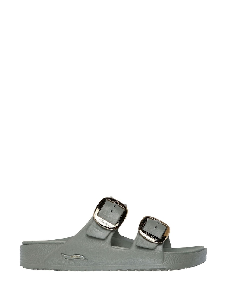Skechers Green Arch Fit Cali Breeze 2.0 Gold Star Sandals - Image 1 of 3