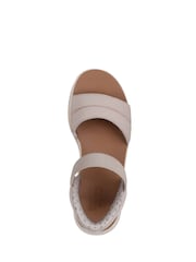 Skechers Grey Gold Bobs Sun Ray Slip In Sandals - Image 3 of 3