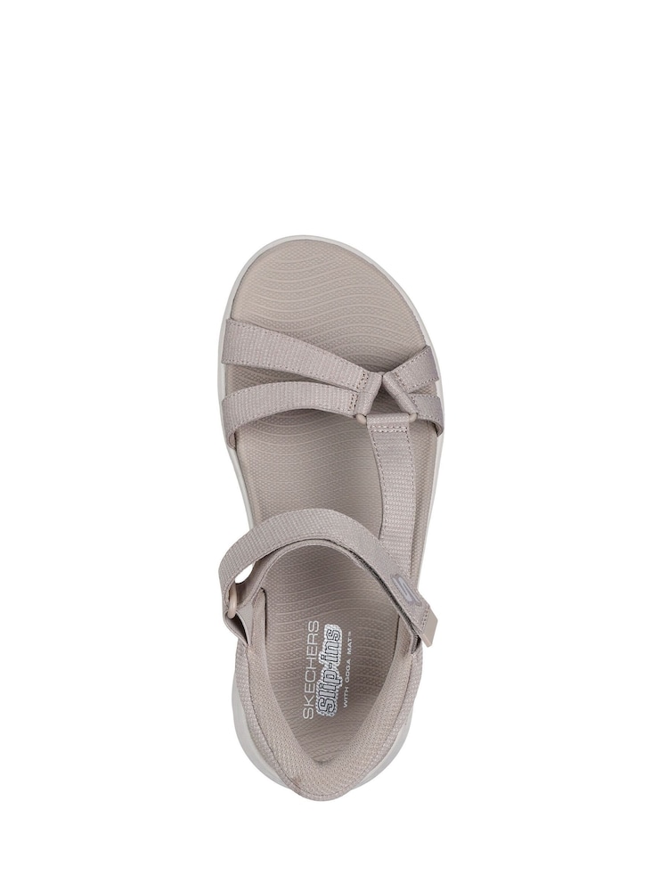 Skechers Grey Go Walk Flex Illuminate Sandals - Image 3 of 3 Skechers Grey Go Walk Flex Illuminate Sandals - Image 3 of 3