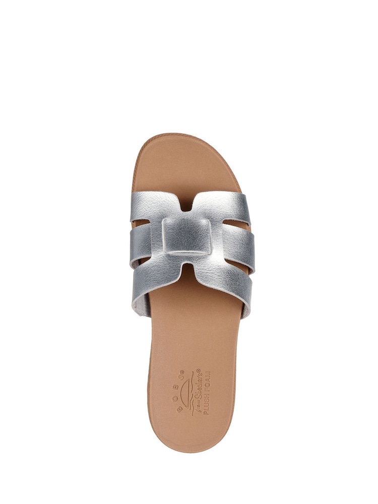 Skechers Silver Desert Kiss Low Peak Look Sandals - Image 3 of 3