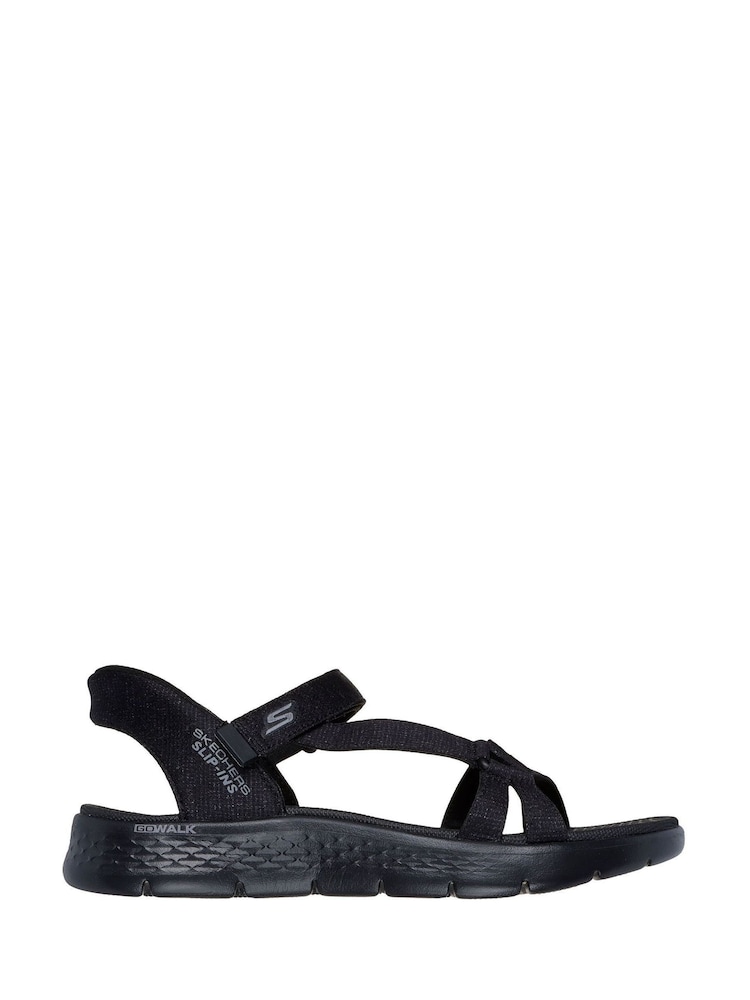 Skechers Black Go Walk Flex Illuminate Sandals - Image 1 of 3