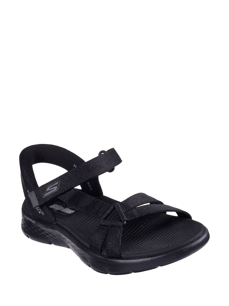 Skechers Black Go Walk Flex Illuminate Sandals - Image 2 of 3
