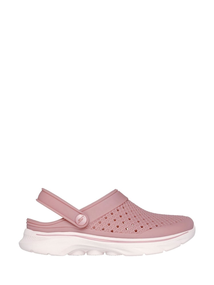 Skechers Pink Go Walk 7 Foamies Joyous Sandals - Image 1 of 3