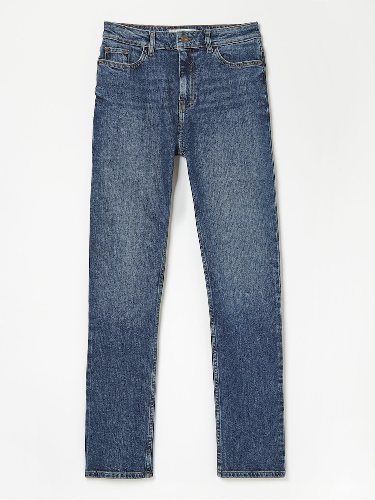 FatFace Chesham Vintage Blue Girlfriend Jeans - Image 1 of 1