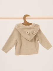Homegrown 100% Cotton Twisted Double Knit Hooded Cardigan - Image 2 of 2