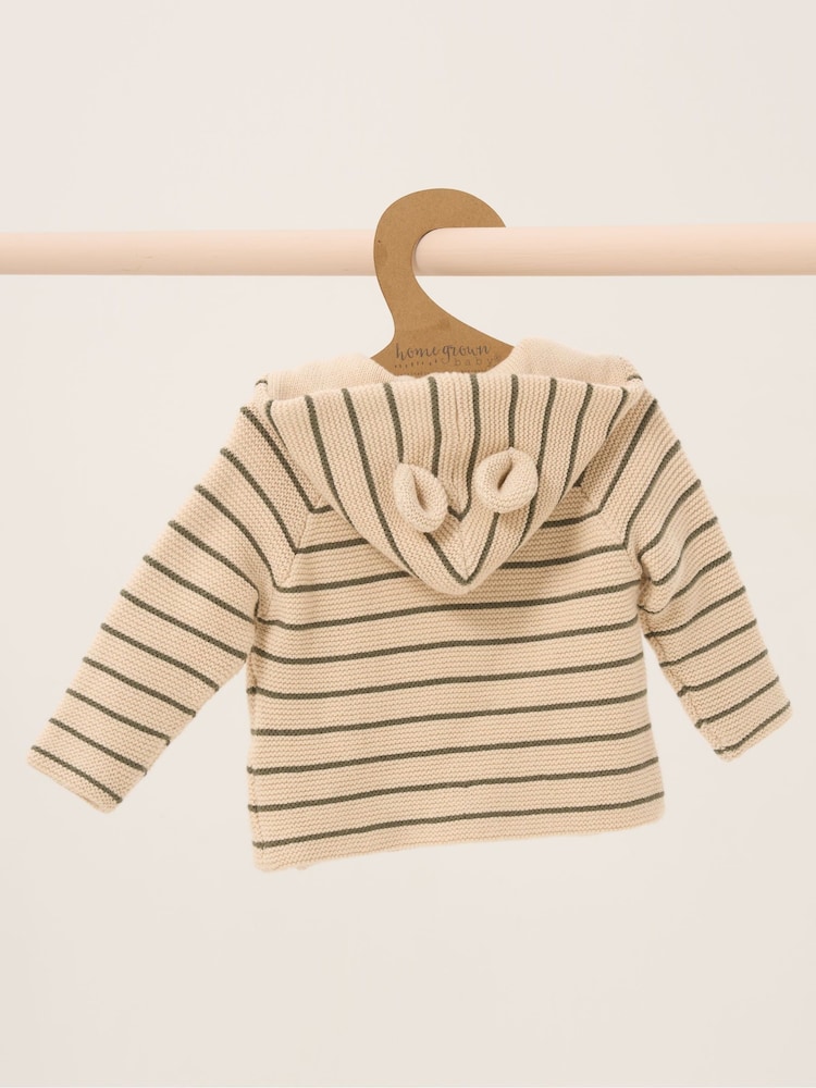 Homegrown 100% Cotton Double Knit Wrap Hooded Cardigan - Image 2 of 2