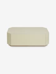 MADE.COM Ecru Natural Anya Glass Storage Coffee Table - Image 5 of 5