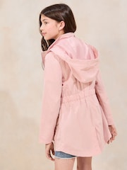 Lipsy Pink Shower Resistant Lightweight Raincoat (3-16yrs) - Image 5 of 5