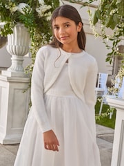 Lipsy Ivory Fluffy Occasion Bolero (5-16yrs) - Image 1 of 5
