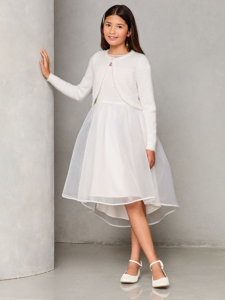 Lipsy Ivory Fluffy Occasion Bolero (5-16yrs) - Image 5 of 5