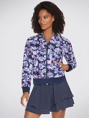 Skechers Blue Misty Floral Reversible Jacket - Image 1 of 3