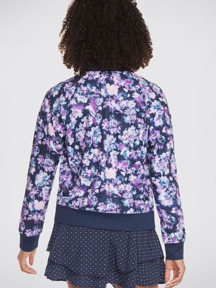 Skechers Blue Misty Floral Reversible Jacket - Image 2 of 3