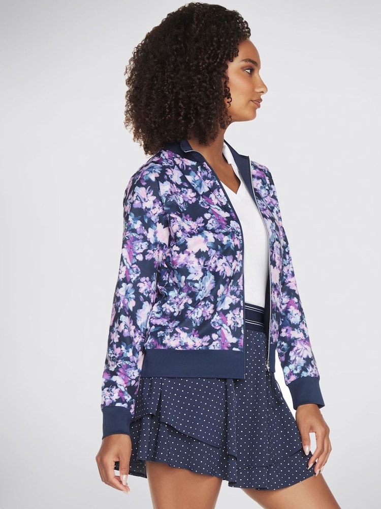 Skechers Blue Misty Floral Reversible Jacket - Image 3 of 3