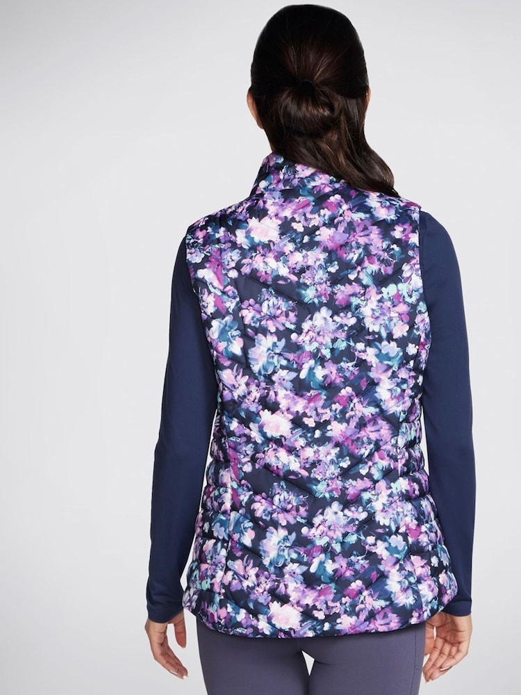 Skechers Blue Go Shield Misty Floral Gilet - Image 2 of 3