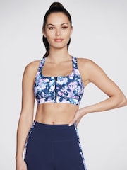 Sutiãs Skechers Misty Floral com zíper frontal - Imagem 1 de 3