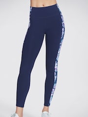 Skechers Blue GOWALK Misty Floral Leggings - Image 1 of 3